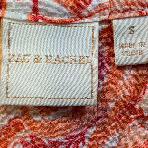 TWO Mixed Brands Sleeveless Blouse Tops SIZE SMALL (1 Cream floral & 1 Red/wht) - Picture 12 of 14